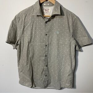 Original Penguin By Munsinger Light‎ Brown Mint Green Button Down Shirt Men’s L